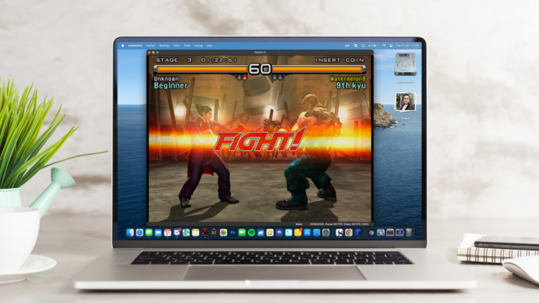 Tekken 5 on MacBook Pro