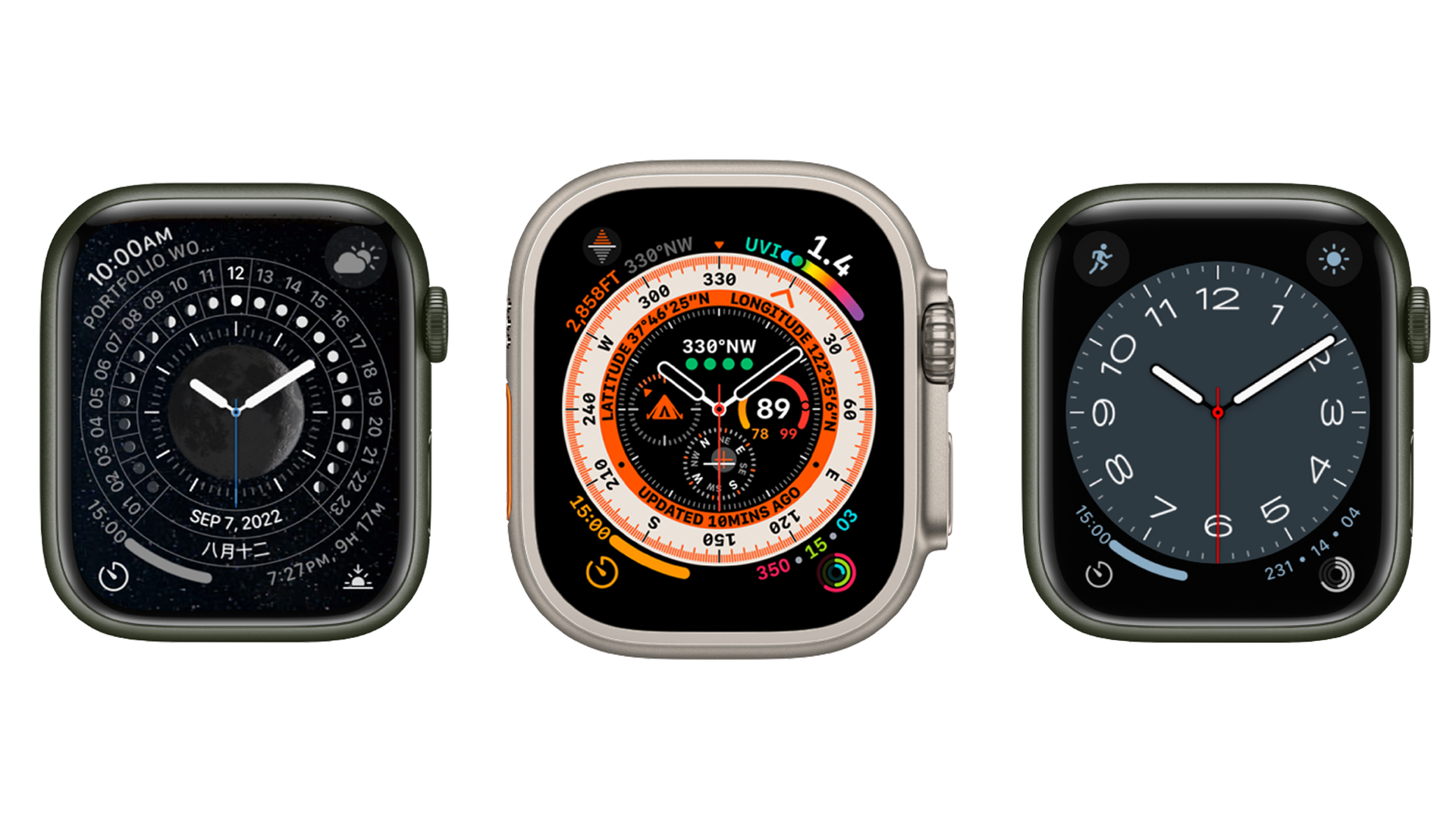 watchOS 9 novos rostos