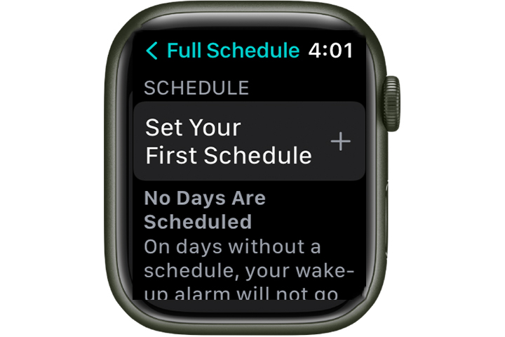 Instruções de sono do Apple Watch.