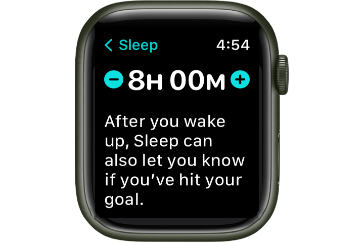 Resultado dos gols do Apple Watch Sleep.