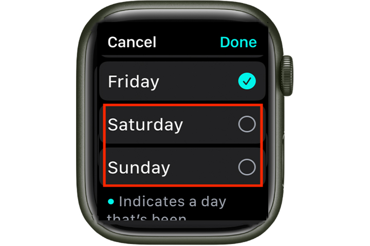 Os alarmes de hibernação do Apple Watch são desligados.