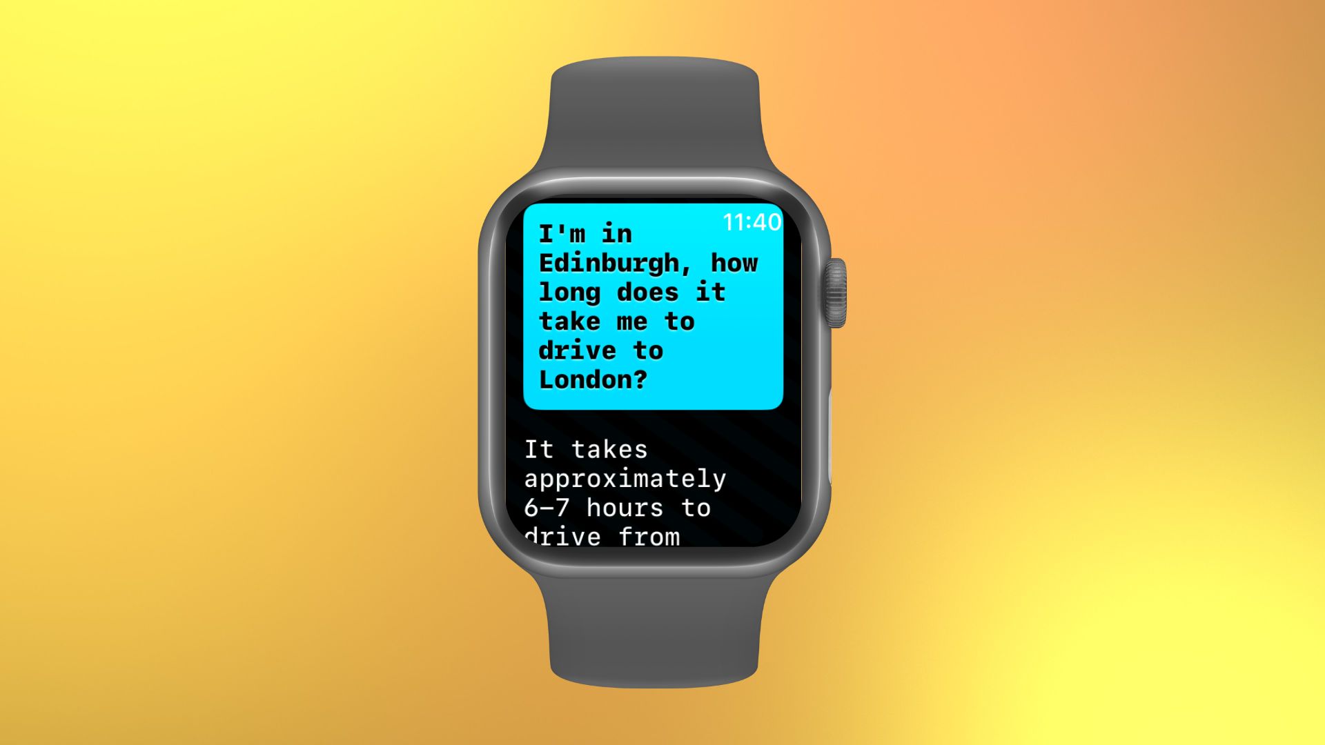 ChatGPT no Apple Watch