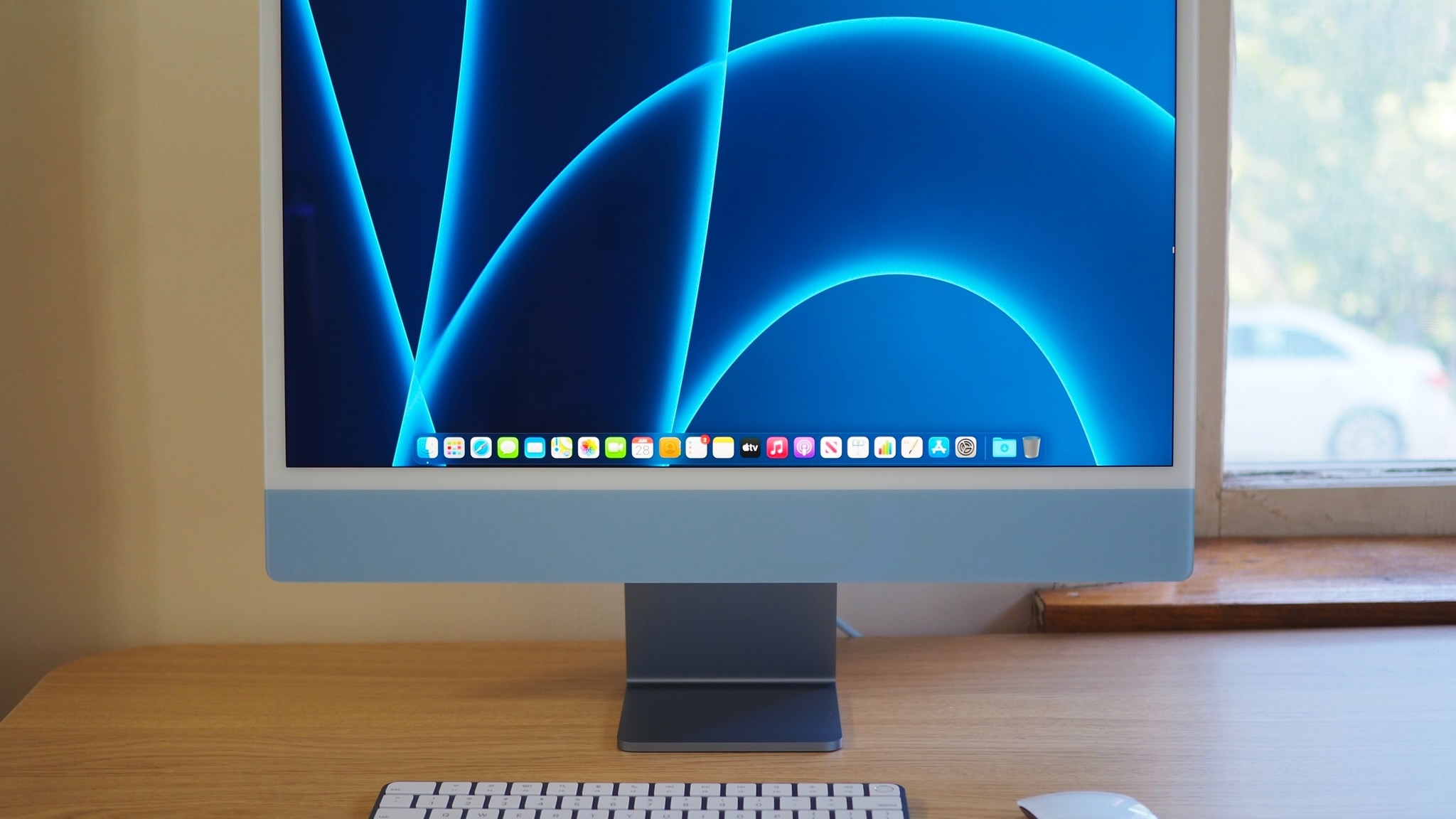 iMac de 24 polegadas em azul