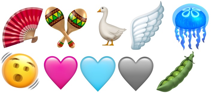 Amostra do novo emoji chegando no iOS 16.4