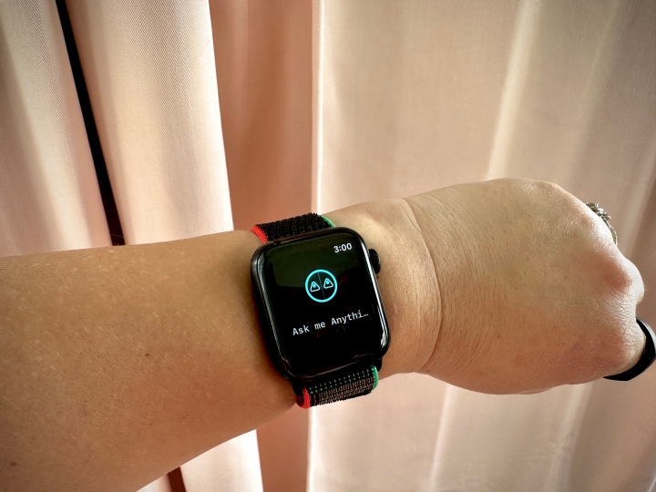 Aplicativo ChatGPT em um Apple Watch