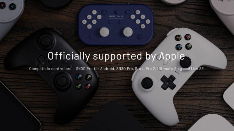 Controladores de jogos 8BitDo agora compatíveis com iPhone, iPad, Apple TV e Mac