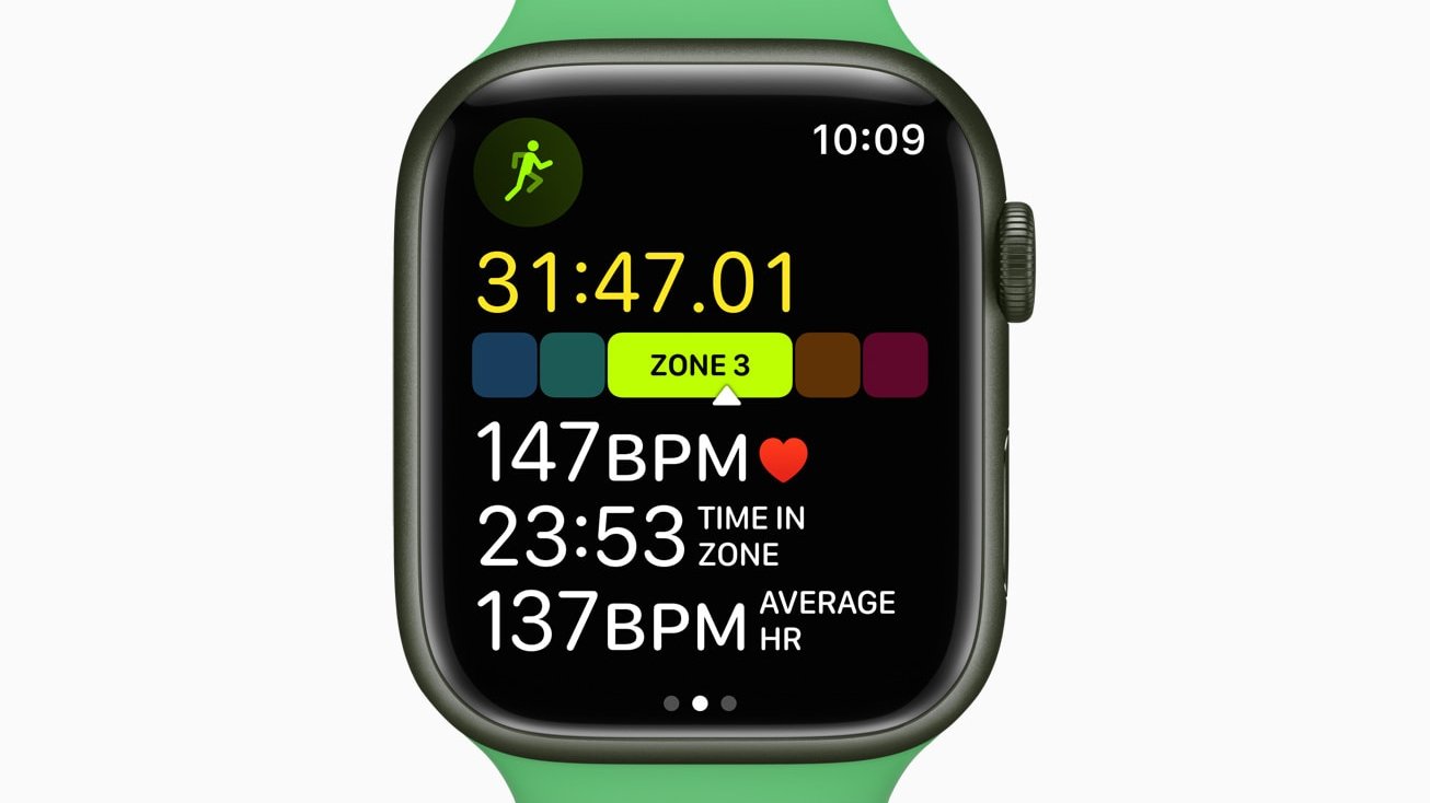 Watchos 9 zonas de frequência cardíaca