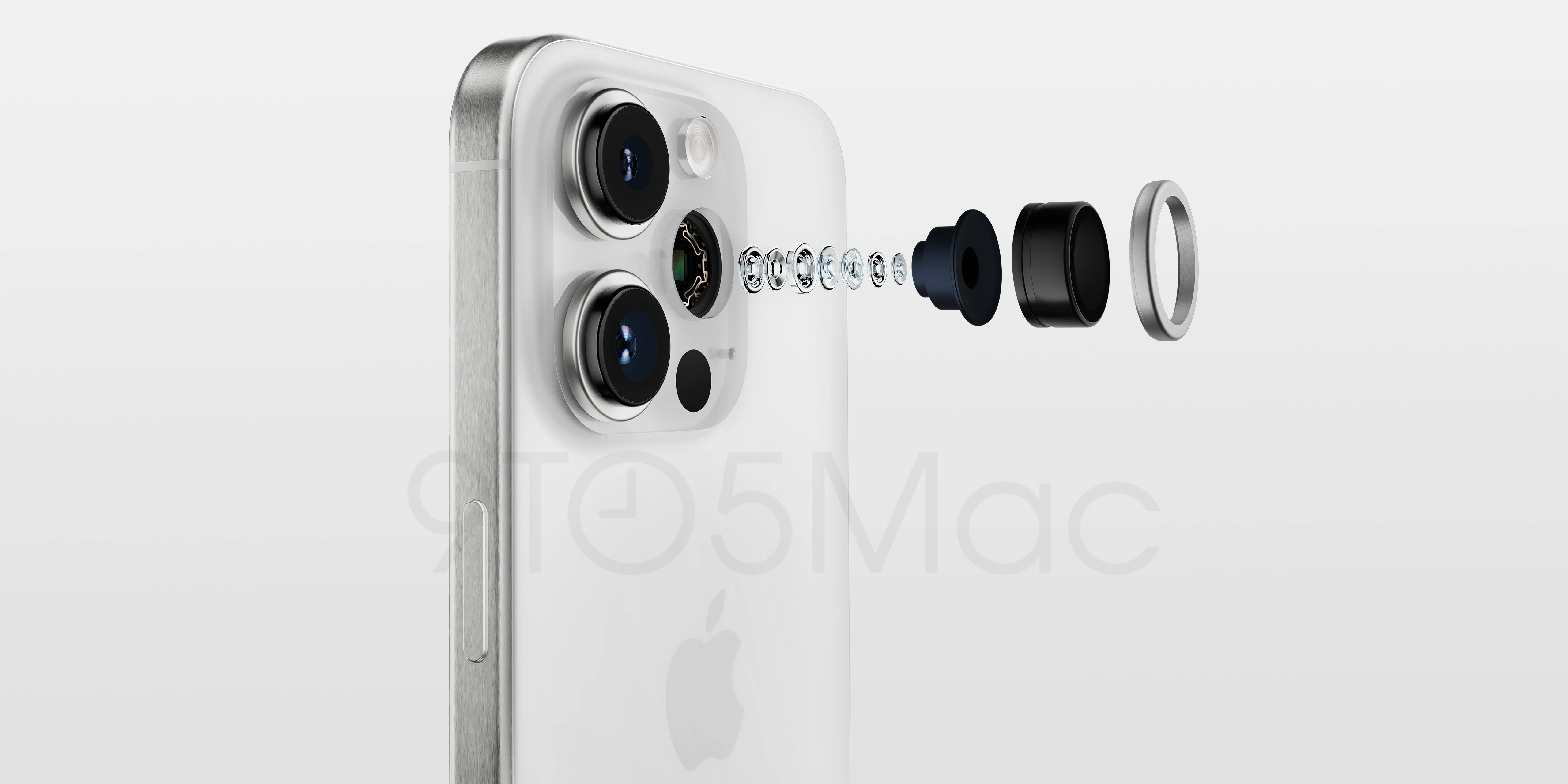 renderização da câmera do iPhone 15 Pro