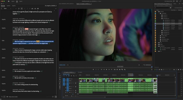 Adobe adiciona novo recurso de edição de vídeo baseado em texto com inteligência artificial ao Premiere Pro