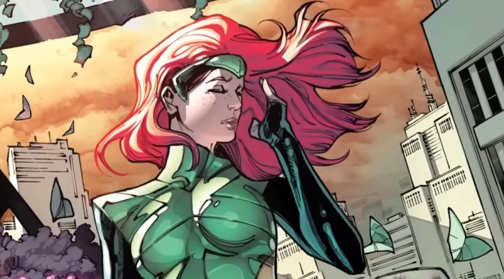 Jean Grey no trailer de "AX Dia do Julgamento nº 1."