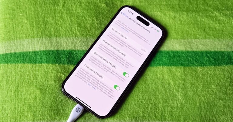 O que é o carregamento de energia limpa do iPhone e como ele funciona?