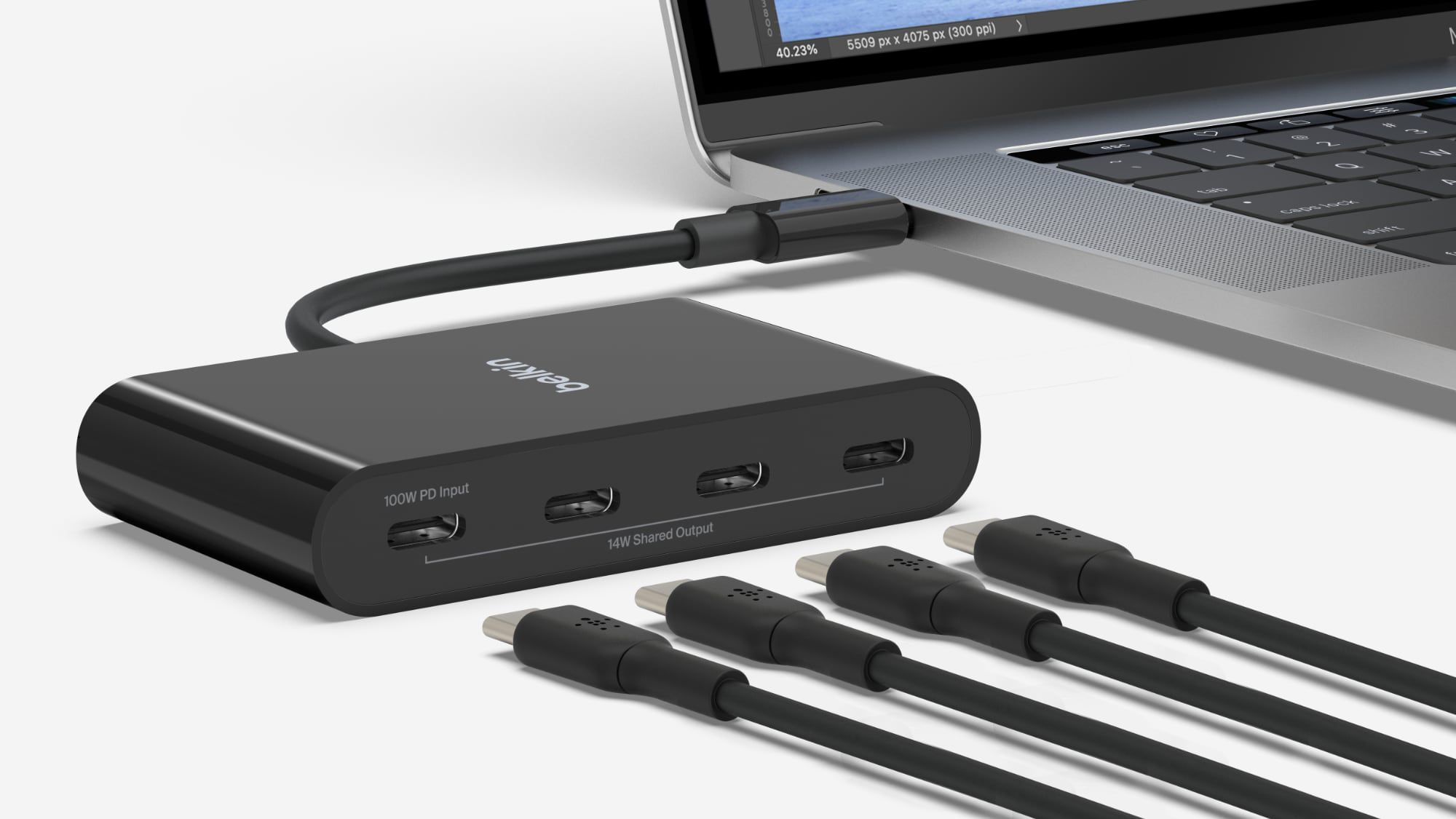 Belkin lança novo hub USB-C Connect de 4 portas principal de plásticos ...