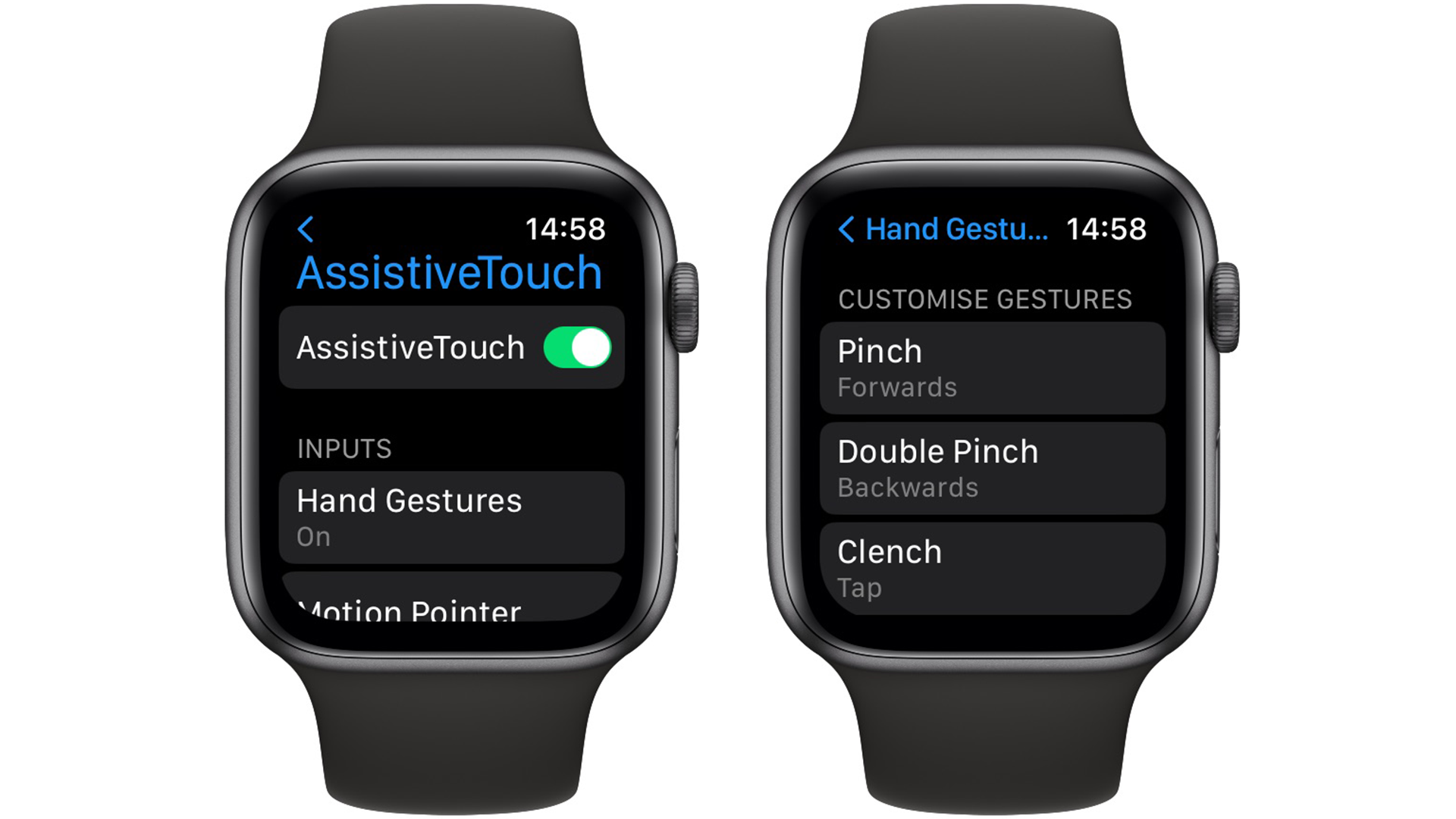 Toque de assistência do Apple Watch