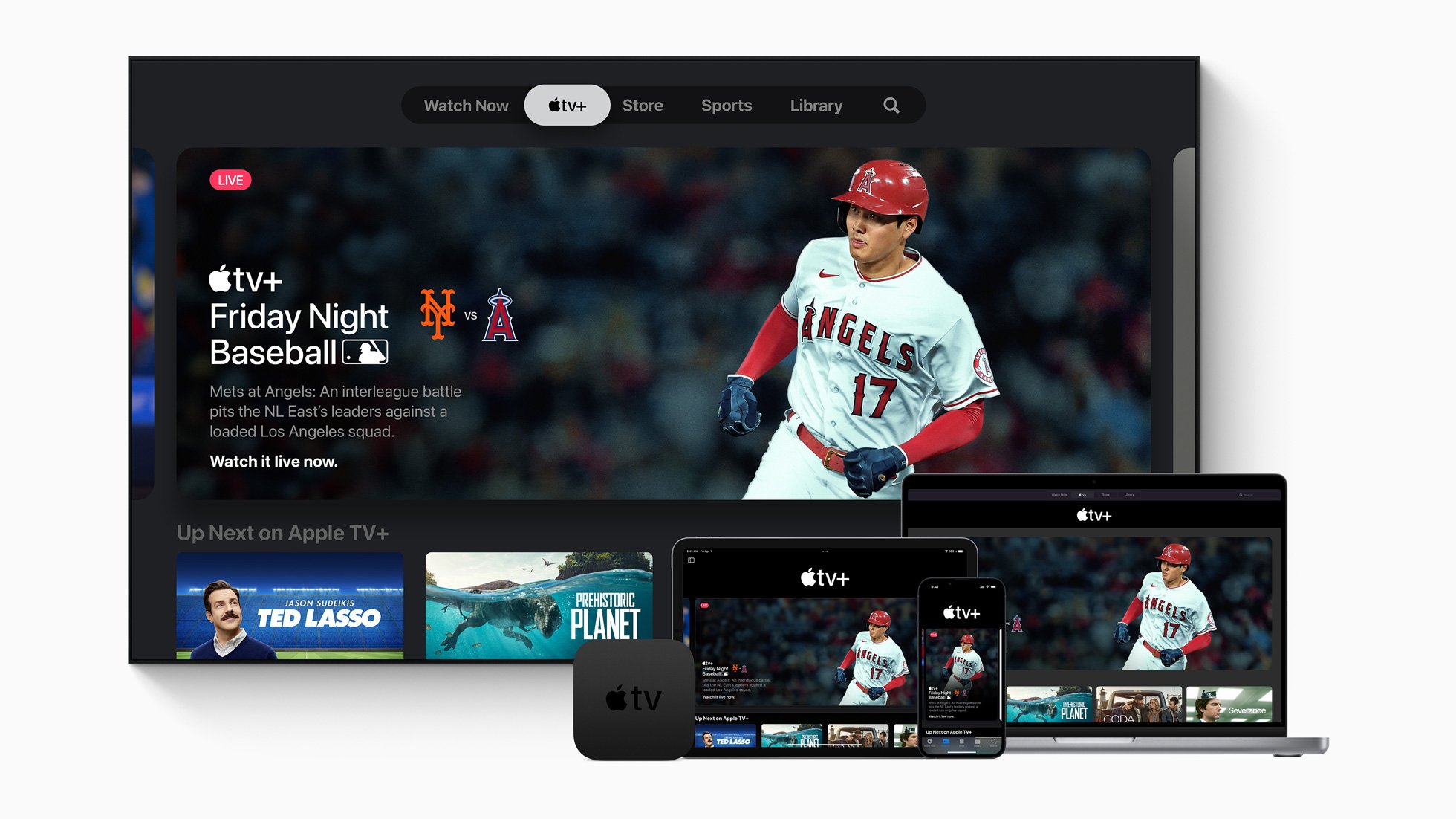 Herói de atualização do Apple Tv Plus Friday Night Baseball