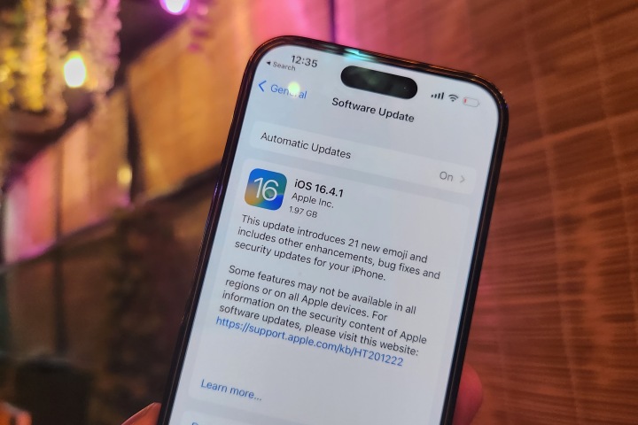 ATUALIZAÇÃO IOS 16.4.1.