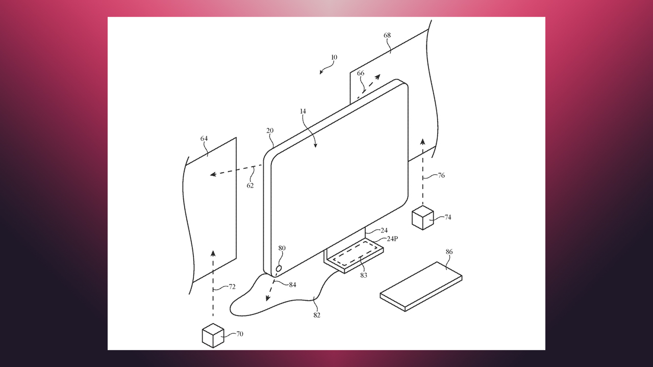 Patente de projeção traseira do Apple iMac