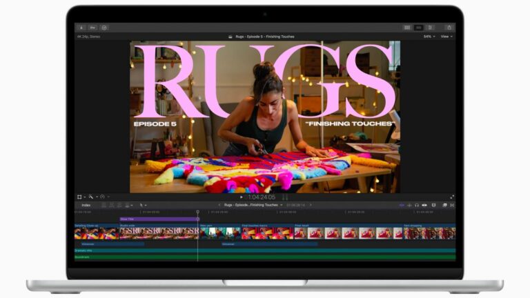 Final Cut Pro on a Mac