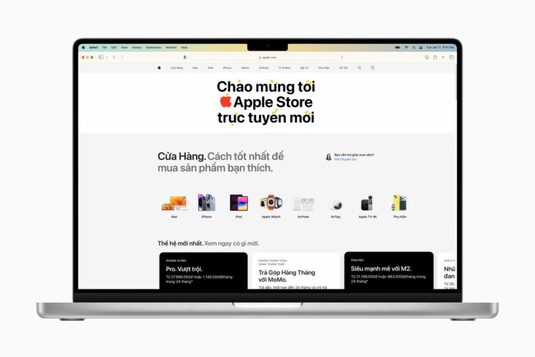 Loja online da Apple é lançada no Vietnã