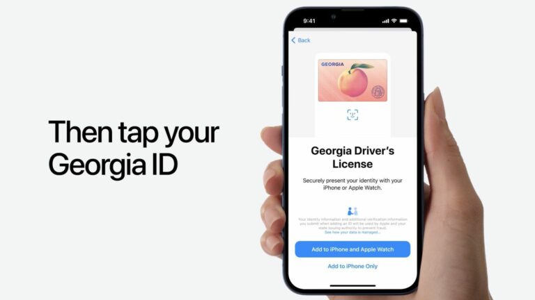 Recurso de carteira de motorista do iPhone no aplicativo Wallet agora disponível na Geórgia