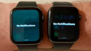 Alguns usuários do Apple Watch reclamam da estranha tonalidade verde da tela após a atualização do watchOS 9.5