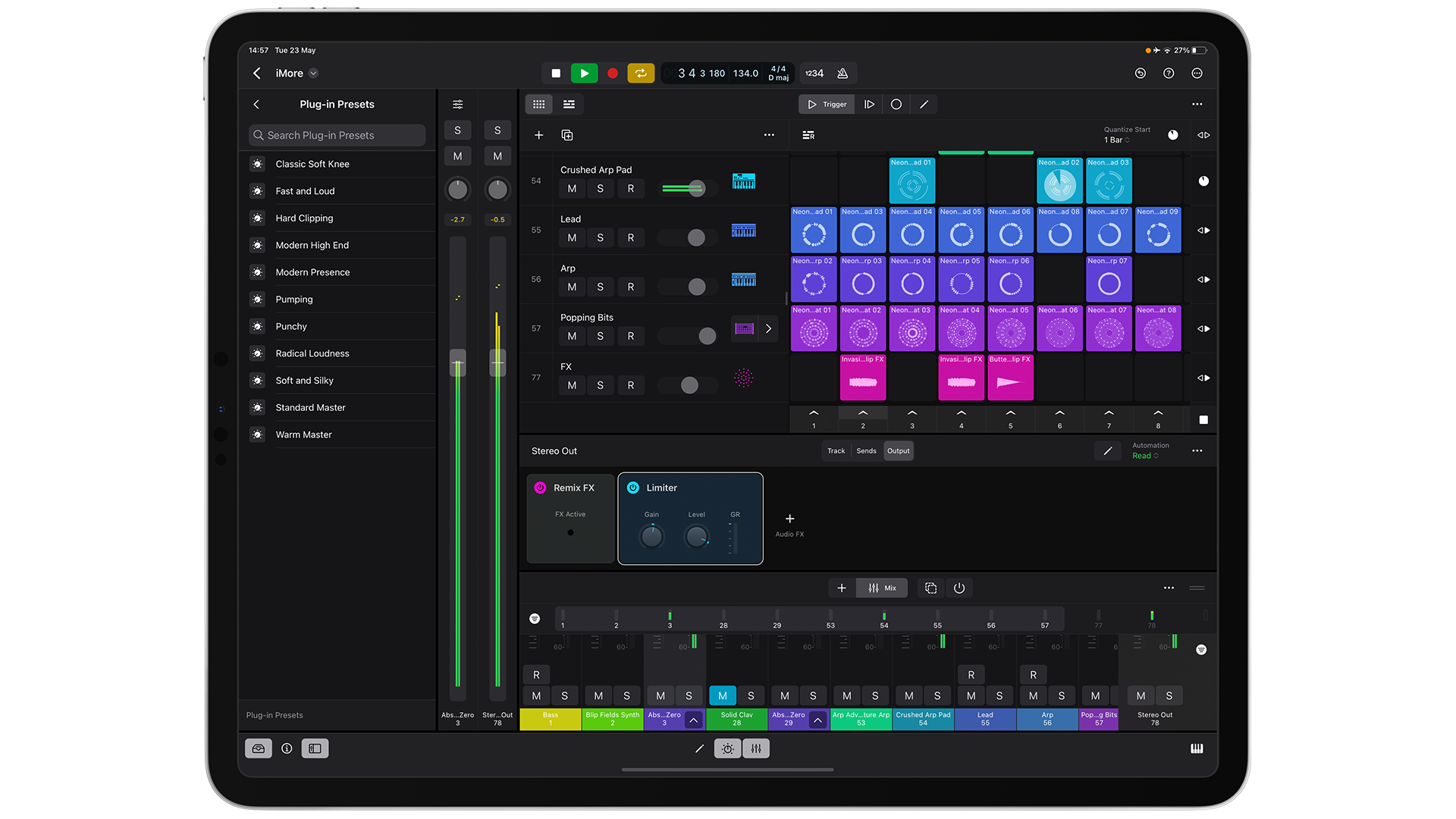 Plug-ins para iPad do Logic Pro