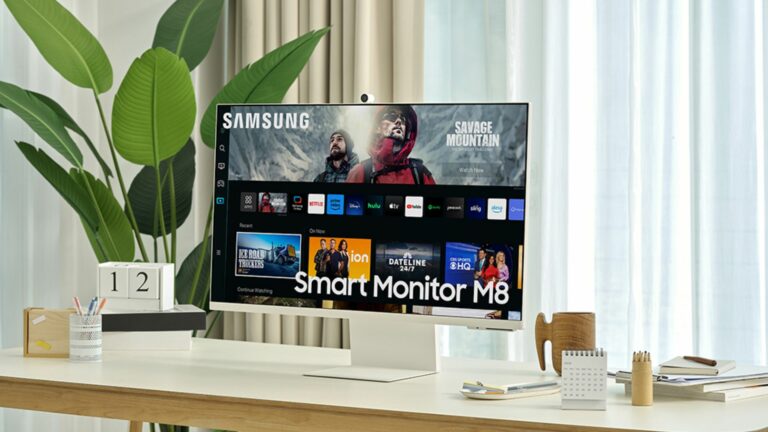 Samsung anuncia 'monitor inteligente M8' atualizado no estilo iMac com HD10+, orientação de retrato e novo modelo de 27 polegadas