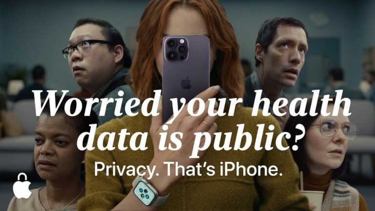 A mais recente campanha publicitária da Apple lança um olhar humorístico sobre a privacidade de dados de saúde