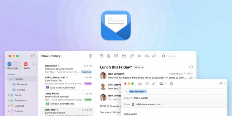 O cliente Mimestream Gmail para Mac do ex-engenheiro da Apple recebe lançamento oficial e acesso beta gratuito para terminar amanhã
