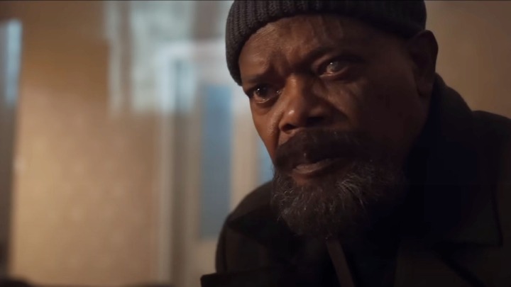 Samuel L. Jackson em Invasão Secreta.