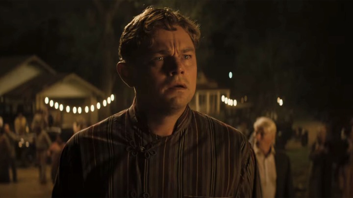 Leonardo DiCaprio em Assassinos da Lua das Flores.