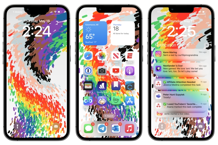 Aplicativo Pride para iPhone no iOS 16.5.