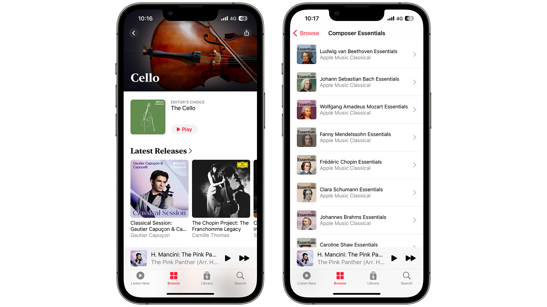 Apple Classical - listas de reprodução e itens essenciais