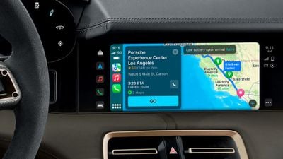 carplay porsche taycan ev roteamento mapas da apple