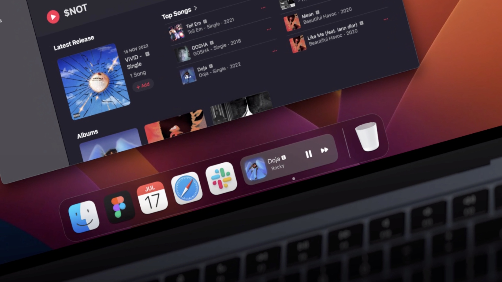 Conceito de Dynamic Dock para macOS