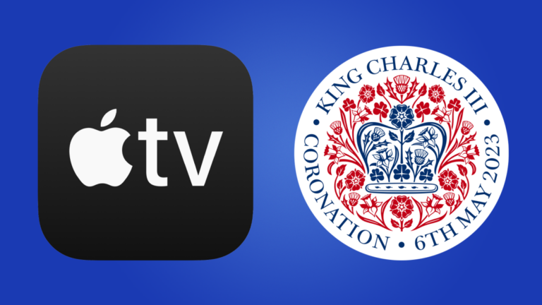 Apple TV logo and King Charles