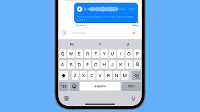 transcrição de áudio do ios 17