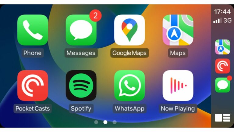 CarPlay home screen