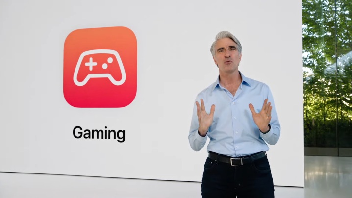 Craig Ferguson apresentando o Mac Gaming na WWDC.