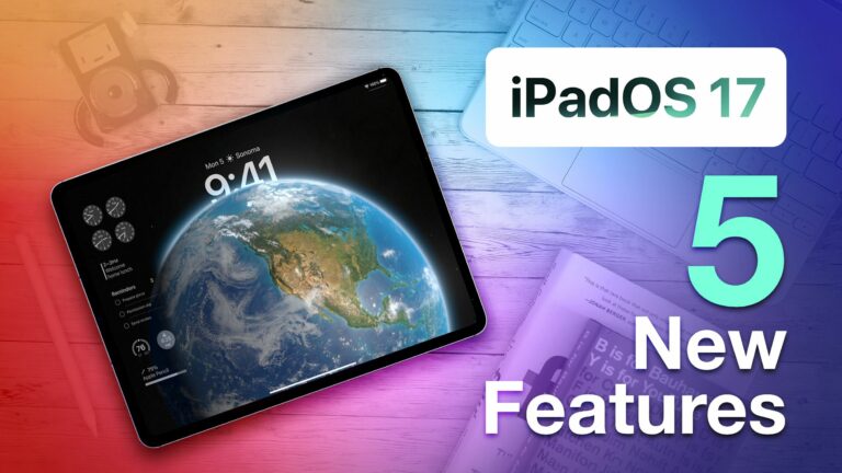 Cinco principais novos recursos do iPadOS 17