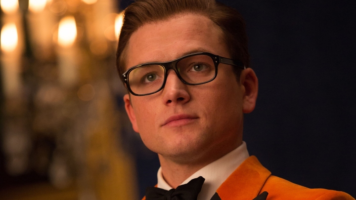 Taron Egerton em Kingsman: O Círculo Dourado.