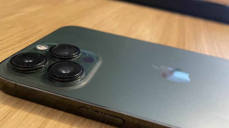 a close up of the lens for the Apple iPhone 13 Pro Max