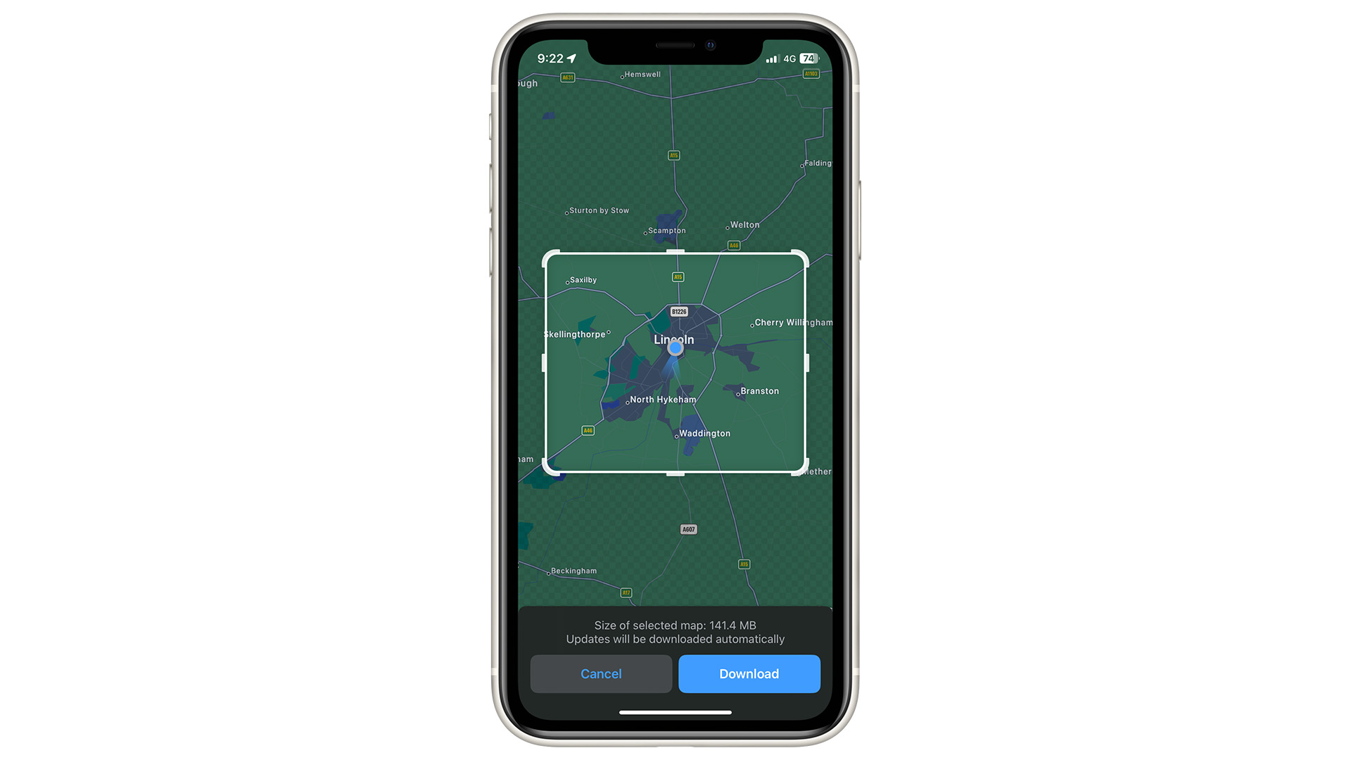 Recurso off-line do iOS 17 Apple Maps