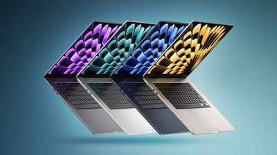 MacBook Air de 15 polegadas com recurso verde-azulado