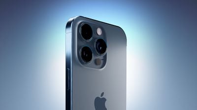Recurso de close-up da câmera com perspectiva de três quartos azul do iPhone 15