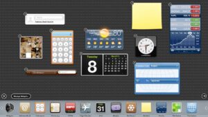 Mac OS X 10.4 Tiger Dashboard