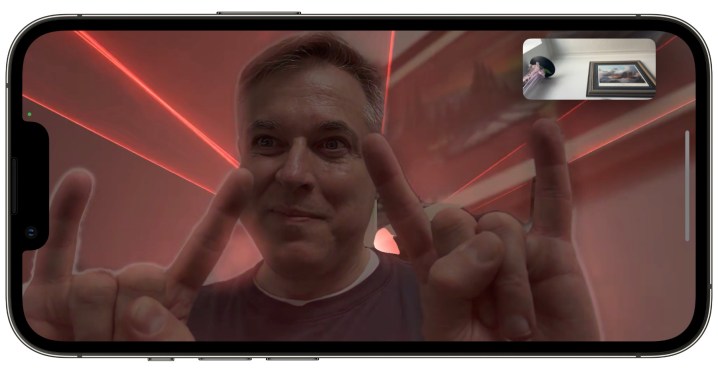 Explosão de laser por gestos FaceTime iOS 17.