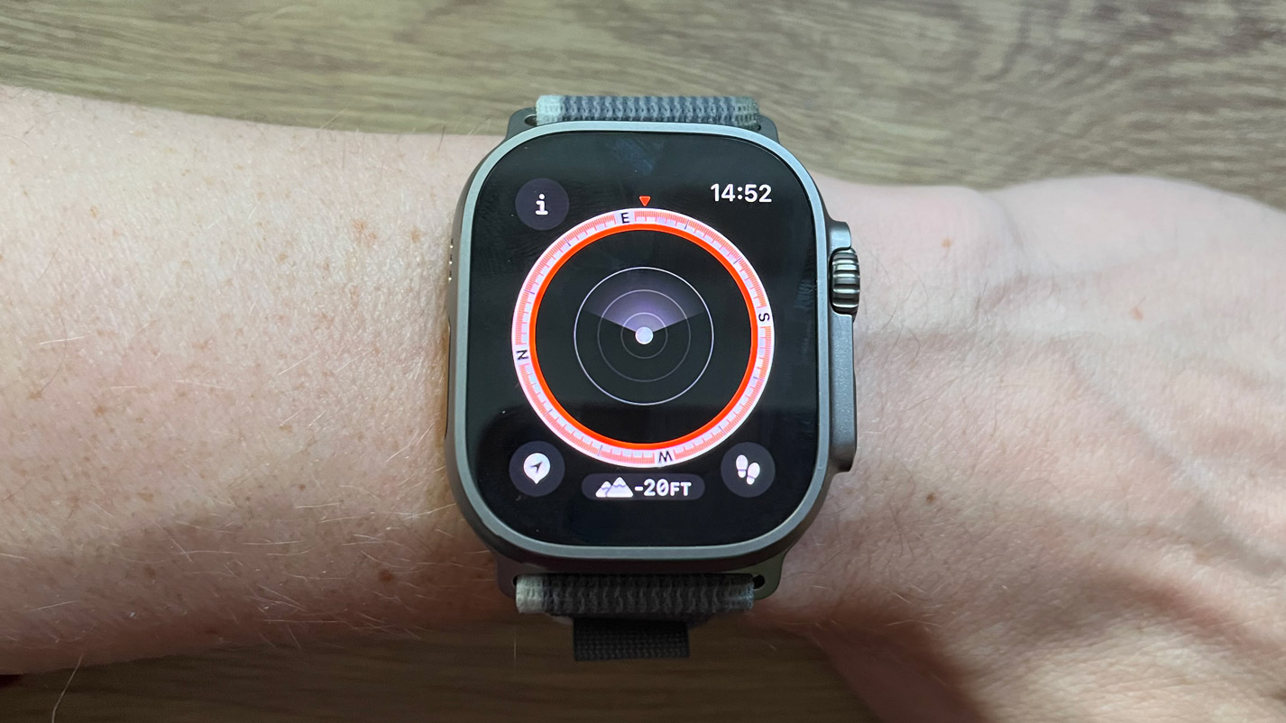 Aplicativo de bússola Apple Watch
