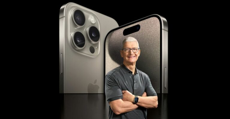 O CEO da Apple, Tim Cook, visita a China em meio a relatos de queda nas vendas do iPhone 15