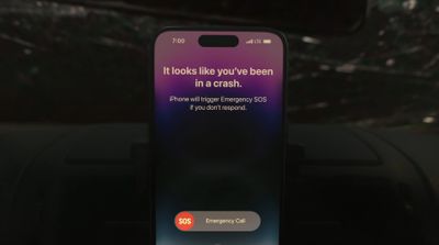 Detecção de acidente de carro no iPhone 14