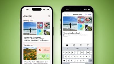 Journal App iOS 17 Recurso Verde